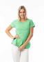 ORIENTIQUE ESSENTIALS COTTON TEE TOP (#6207) IN GREEN