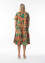 Orientique Layer dress with Elbow Sleeve in SAO PAULO Print (#30219)