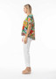 Orientique Cotton Ruffle Hem Top in EQUADOR Print (#42197)
