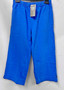 Elliot Kennedy 100% Australian Cotton JAIMEE CROP PANT in COBALT BLUE