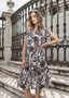 Orientique Bias Layer Dress in SURINAME BLACK Print (#40176)  was $119.95 now