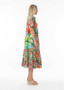 Orientique Patch Dress with Collar in EQUADOR Print (#40217)