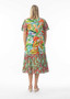 Orientique Patch Dress with Collar in EQUADOR Print (#40217)