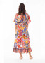 Escape by OQ Rayon Shirred Waist Dress in MARCELLA Print (#40155)