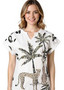 Cafe Latte Tee with CHEETAH Print   (#CLM551)