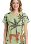 Cafe Latte Tee with CHEETAH Print   (#CLM551)