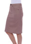 CAFE LATTE CLM165 JEANS SKIRT - MOCCHA