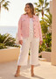 Orientique Linen lend Jacket in PINK (#62843)