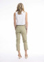 Orientique Rivet Capri Pant in KHAKI (#5631)