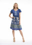 Orientique organic Cotton Pocket Dress in LIBERTE BLUE Print (#40293)