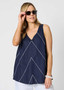 H&V Haven Linen Chevron Cami (#49925)