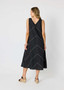 H&V Haven Linen Chevron Dress (#50143)