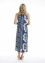 Orientique Sleeveless Maxi Dress in LIBERTE BLUE Print (#40292)