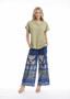 Orientique Wide Legged Pant in LIBERTE BLUE (#4683)