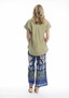 Orientique Wide Legged Pant in LIBERTE BLUE (#4683)