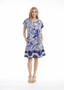 Orientique Reversible S/S Shift Dress in AVIGNON  Print (#71000)