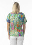 Orientique cap Sleeve Top in SANTA CRUZ Print (#23084). Was $89.95 now