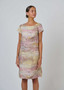Naturals by Olive et Julie cap Slv Linen Dress in JARDIN Print (#OJ GA237)