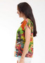 Orientique Rolled Neck Top in JARDIN EXOTIQUE Print (#1360)