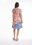 Escape by OQ Rayon Frill Hem Shift Dress in CLARISSA Print (#71038)