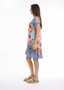 Escape by OQ Rayon Frill Hem Shift Dress in CLARISSA Print (#71038)