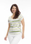 Cafe Latte CLM602 V-Neck Print Tee