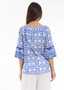Escape by OQ Cotton Boho Top in MAALTI BLUE  (#42267)