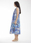 Orientique V-Neck Pleat Dress  in 50YRS ORIENTAL Print (#30260)