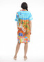 Orientique Cotton Boxy Collar Dress in PARK GUEL Print (#21885 P)