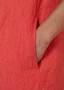 Naturals by OJ Cap Slv Linen Dress in SUNSET STRIP (#OJ GA237)