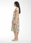 Orientique bias Layer dress with Front pockets in GARNIERS Print (#21847)