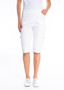 CLM167 SHORTS WITH ZIP DETAIL - WHITE