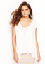 Siena Cape Back Top - BLANC (white)