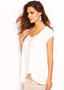 Siena Cape Back Top - WHITE
