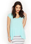 Siena Cape Back Top - Aqua