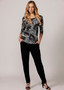 WYSE PALM PRINT ELISE TOP