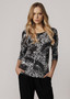 WYSE PALM PRINT ELISE TOP