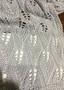 MULBERRY SILK HAND KNITTED SCARF IN CANDLE MOTIF