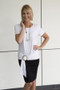 LOU LOU AUSTRALIA BAMBOO JANIS TEE - WHITE