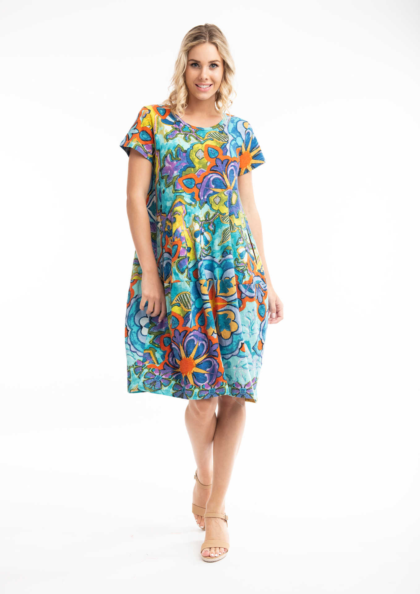 SHOP ORIENTIQUE COTTON DRESSES - JUNGLE ROAD