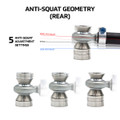 Anti-Squat Adjustability with SPL Rear Lower Control Arm Kit for Boxster 986
