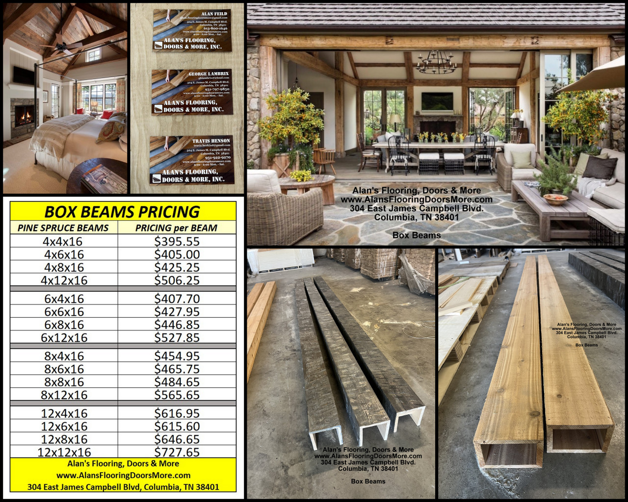 6-in. x 12-in. x 16 ft. Unfinished Solid Wood Real Timber Spruce