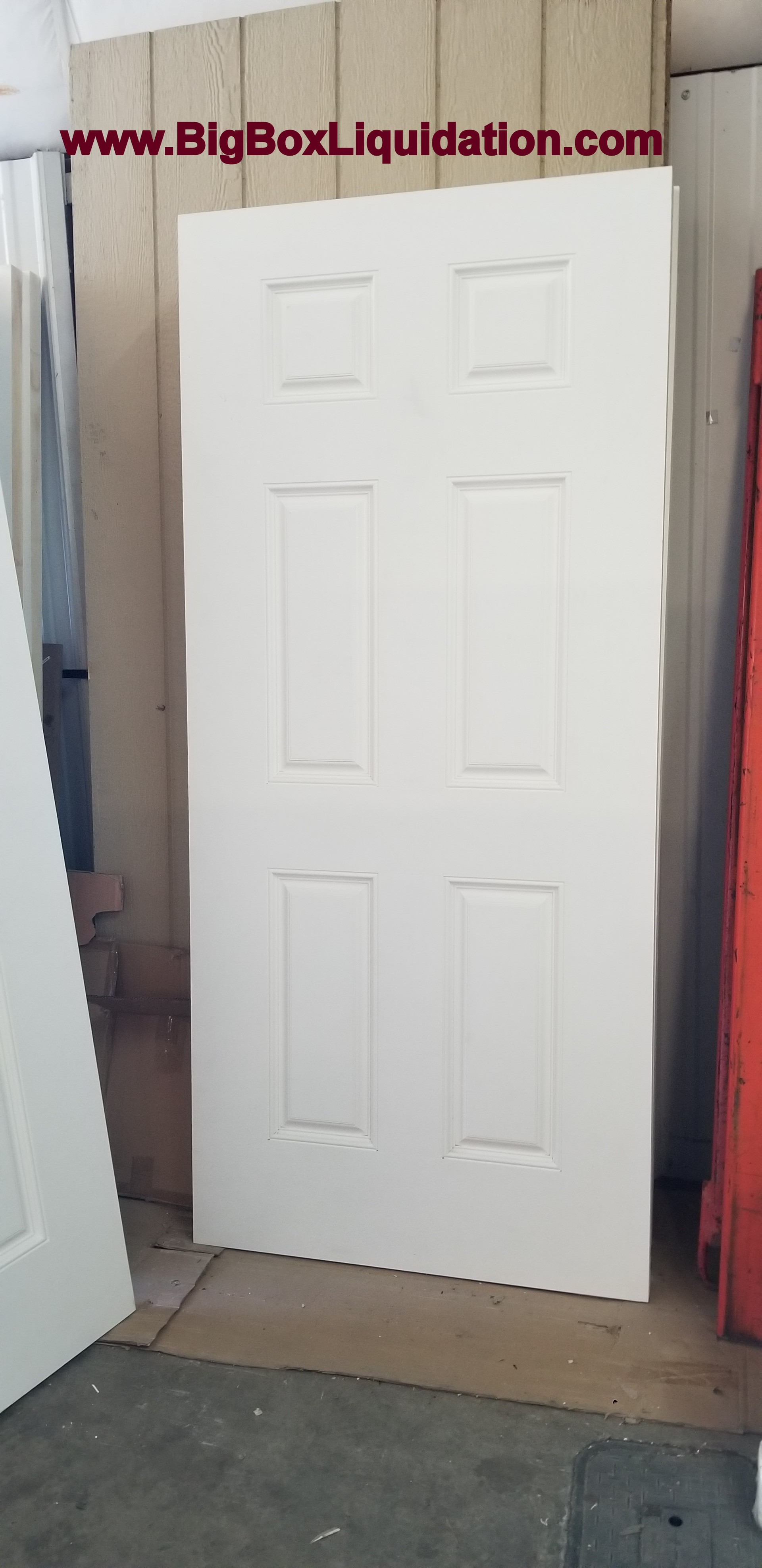 Doors Smooth Fiberglass Insulated Primed White 6 Panel BRAND NEW 36x80