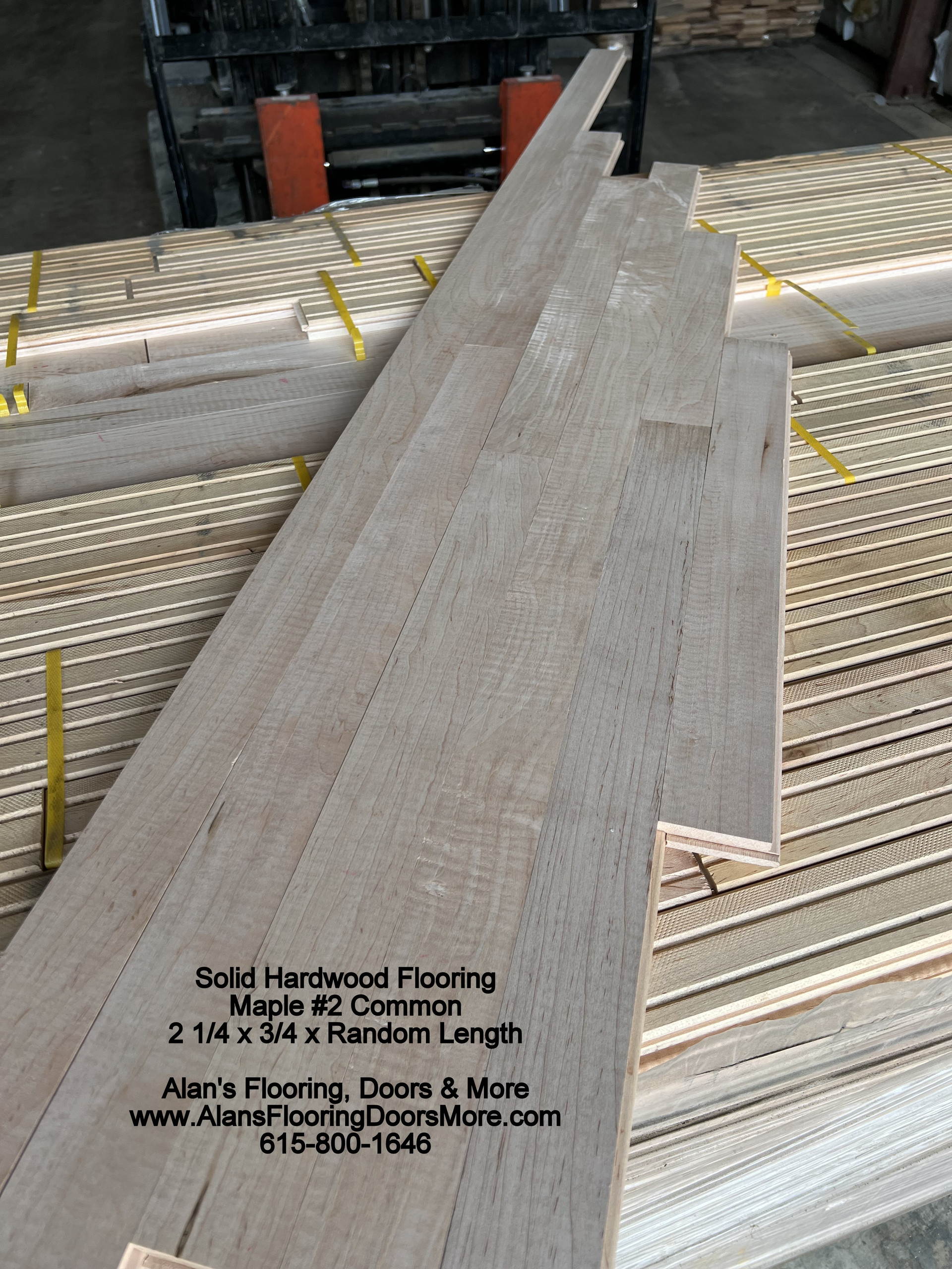 Unfinished Maple 2 1/4" X 3/4" 2nd & Better (19.68 Sq Ft/bundle