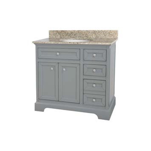 Solid Wood Megan Classic Gray Finish 36 in. x 22 in., All Drawers and Doors Slow Close, Fully Assembled, Solid Wood Bathroom Vanity Cabinet Only

Pallet Shipping to Your Location Available, 615-800-1646