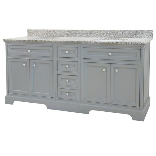 Solid Wood Megan Classic Gray Finish 72 in. x 22 in., All Drawers and Doors Slow Close, Fully Assembled, Solid Wood Bathroom Vanity Cabinet Only

Pallet Shipping to Your Location Available, 615-800-1646