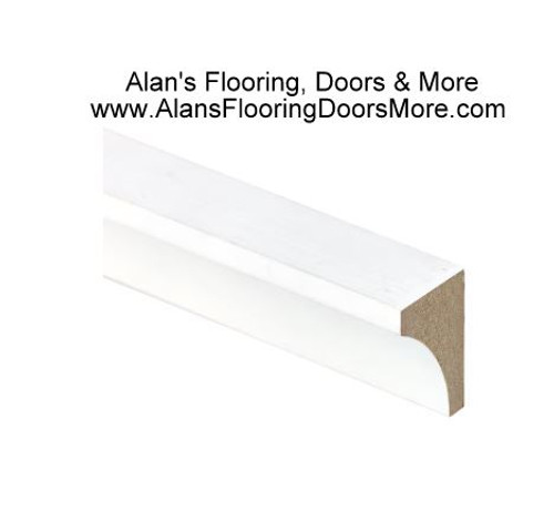 11/16 in. x 1-1/8 in. x 16 ft. Finger Joint Primed Pine Cove Moulding Profile 94