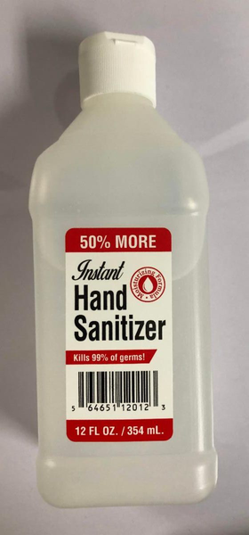 Manufacturer Direct INSTANT HAND SANITIZER: Kills 99.9% of All Germs Moisturizing Formula 12 FL OZ./ 354 mL  (Qty: 65,856 Units)