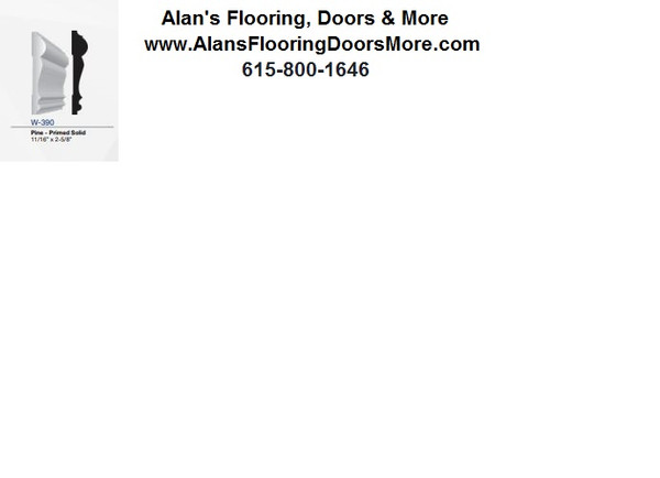    Alan's Flooring, Doors & More
www.AlansFlooringDoorsMore.com
                 615-800-1646