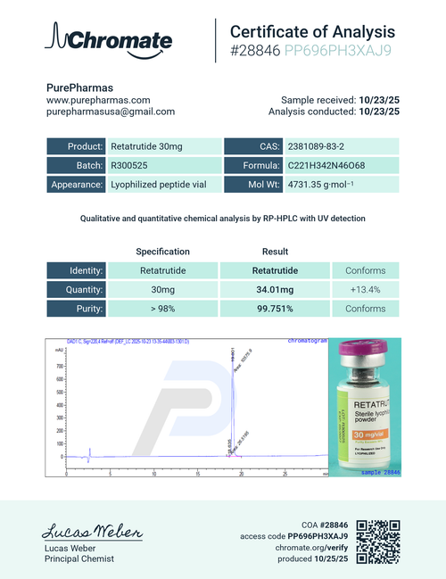 99.7 % Pure !!  Tested 10/23/2025 99.7 % Pure !!  Tested 10/23/2025